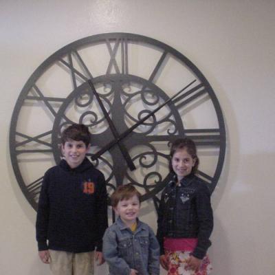 Copper Star Clock 14