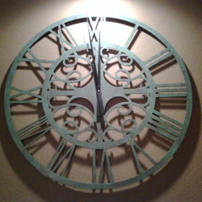 Copper Star Clock 17