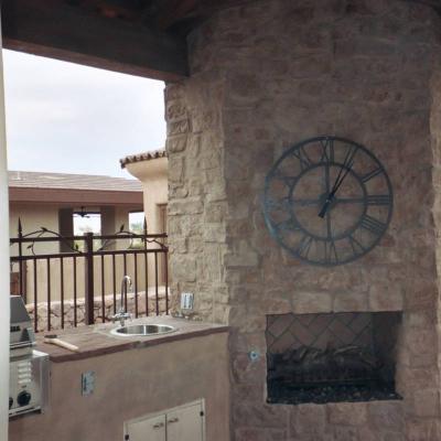 Copper Star Clock 22