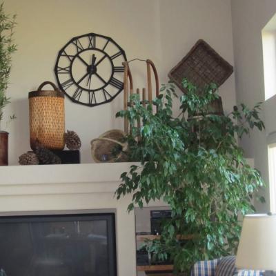 Copper Star Clock 24
