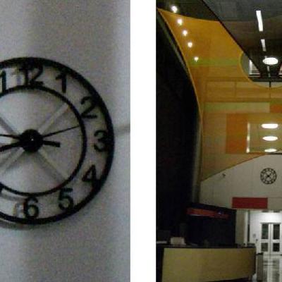 Copper Star Clock 28