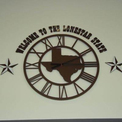 Copper Star Clock 35